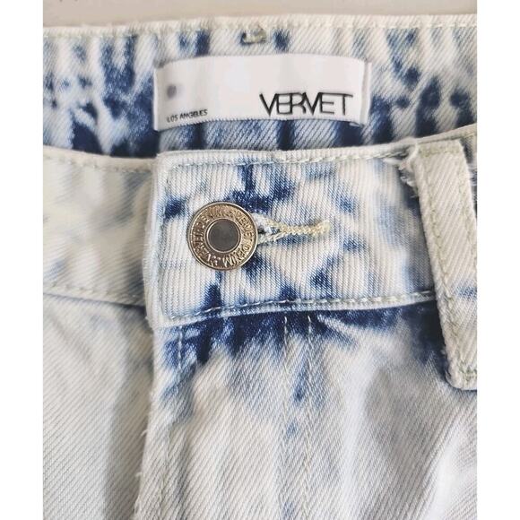 Vervet Los Angeles ~Woman Size M~ Acif Wash Distressed Cutoff Denim Jean Shorts. - Picture 2 of 12
